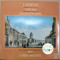 Joseph Haydn, Radio-Symphonie-Orchester Berlin, Lorin Maazel : Symphonie Nr. 92 In G-dur Oxford / Symphonie Nr. 103 In Es-dur Paukenwirbel (LP)
