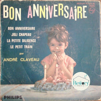 André Claveau : Bon Anniversaire (7", EP, Mono, RE, pap)