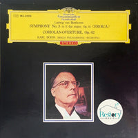 Ludwig van Beethoven, Karl Böhm, Berliner Philharmoniker : Symphony No. 3, Op. 55 Eroica / Coriolan-Overture, Op. 62 (LP, Album, Red)