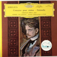 Jean Sibelius - Christian Ferras · Herbert von Karajan, Berliner Philharmoniker : Concerto Pour Violon - Finlandia (LP, RE, gat)