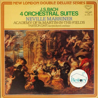 Johann Sebastian Bach, The Academy Of St. Martin-in-the-Fields, Sir Neville Marriner : 4 Orchestral Suites (2xLP, RE)