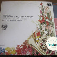 Ludwig van Beethoven / Berliner Philharmoniker, Paul Van Kempen : Symphony No.7 in A Major (LP, Mono)