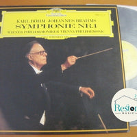 แผ่นเสียง Karl Böhm • Johannes Brahms, Wiener Philharmoniker - Symphonie Nr. 1 Vinyl VG+