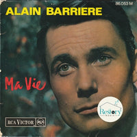Alain Barrière : Ma Vie (7", EP, Mono, RP, Blu)