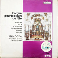 Tomaso Albinoni, Johann Sebastian Bach, Léon Boëllmann, Felix Mendelssohn-Bartholdy, Wolfgang Amadeus Mozart, Richard Wagner - Jean Costa (2) : L'Orgue Pour Les Jours De Fête (LP, Album, Quad)