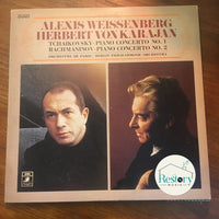 Pyotr Ilyich Tchaikovsky, Sergei Vasilyevich Rachmaninoff, Alexis Weissenberg, Herbert von Karajan : Tchaikovsky No.1 / Rachmaninov No. 2 (LP, Comp)