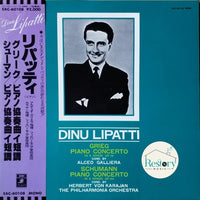 Dinu Lipatti • Robert Schumann • Edvard Grieg : Dinu Lipatti: Grieg & Schumann Piano Concertos (LP, Mono)