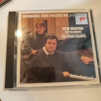 ซีดี Sergei Vasilyevich Rachmaninoff - Yefim Bronfman, Philharmonia Orchestra, Esa-Pekka Salonen - Piano Concertos Nos. 2 + 3 CD VG+