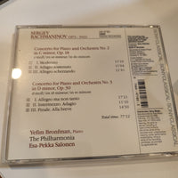 ซีดี Sergei Vasilyevich Rachmaninoff - Yefim Bronfman, Philharmonia Orchestra, Esa-Pekka Salonen - Piano Concertos Nos. 2 + 3 CD VG+