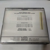 ซีดี Johann Sebastian Bach - Péter Csaba, Zoltán Kocsis - Sonatas For Violin And Clavier CD VG+