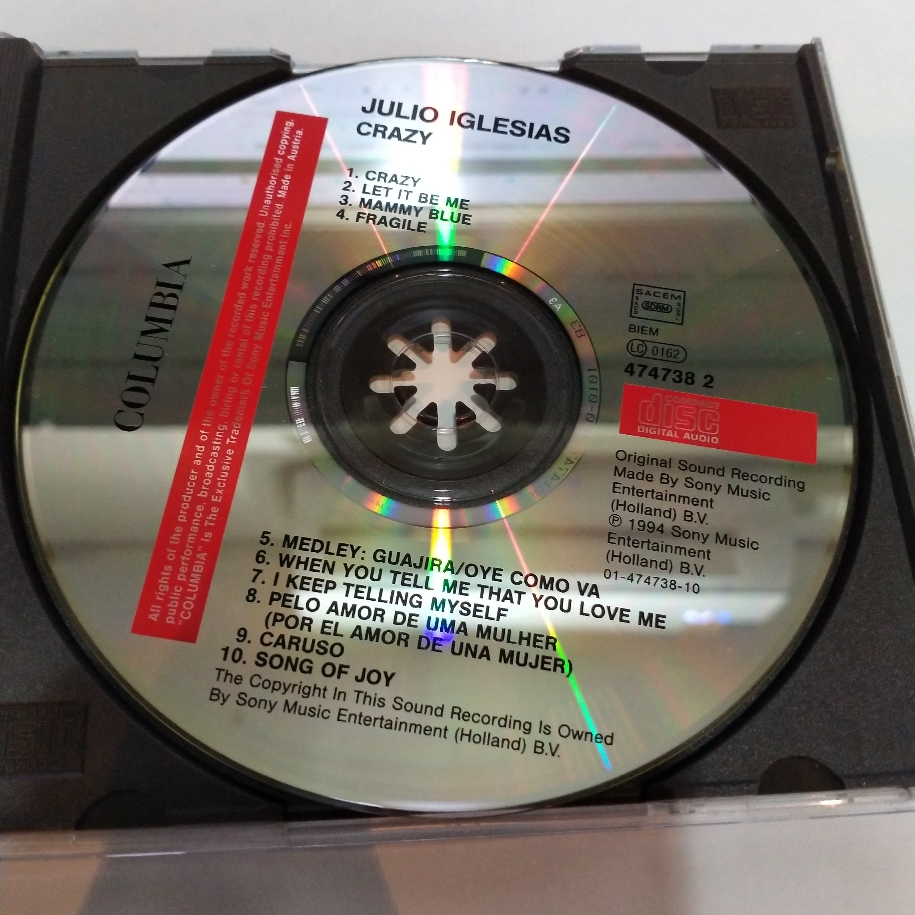 ส่งฟรี* Julio Iglesias Crazy (CD) ที่ Restory Music แหล่งรวมซีดี