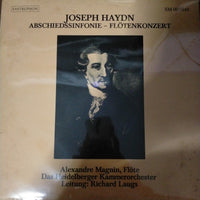 แผ่นเสียง Joseph Haydn - Alexandre Magnin, Heidelberger Kammerorchester Leitung: Richard Laugs - Abschiedssinfonie - Flötenkonzert Vinyl VG+