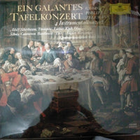 แผ่นเสียง Georg Philipp Telemann, Adolf Scherbaum • Lothar Koch, Schola Cantorum Basiliensis • August Wenzinger, Kammermusikkreis Emil Seiler - Ein Galantes Tafelkonzert 4 Instrumentalkonzerte Vinyl VG+