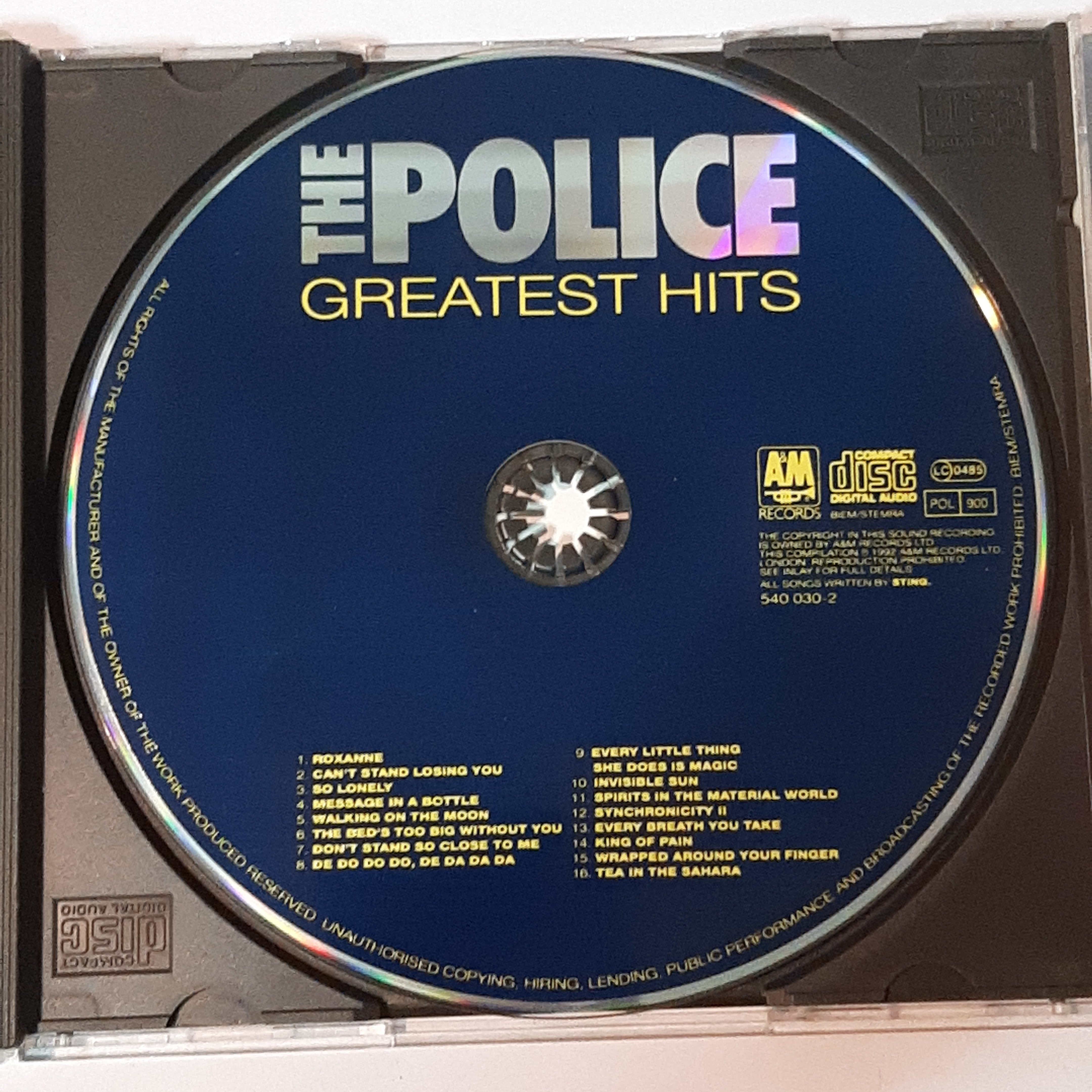 The Police Greatest Hits CD VG Restory Music the-police-greatest-hits-cd-vg-restory-music