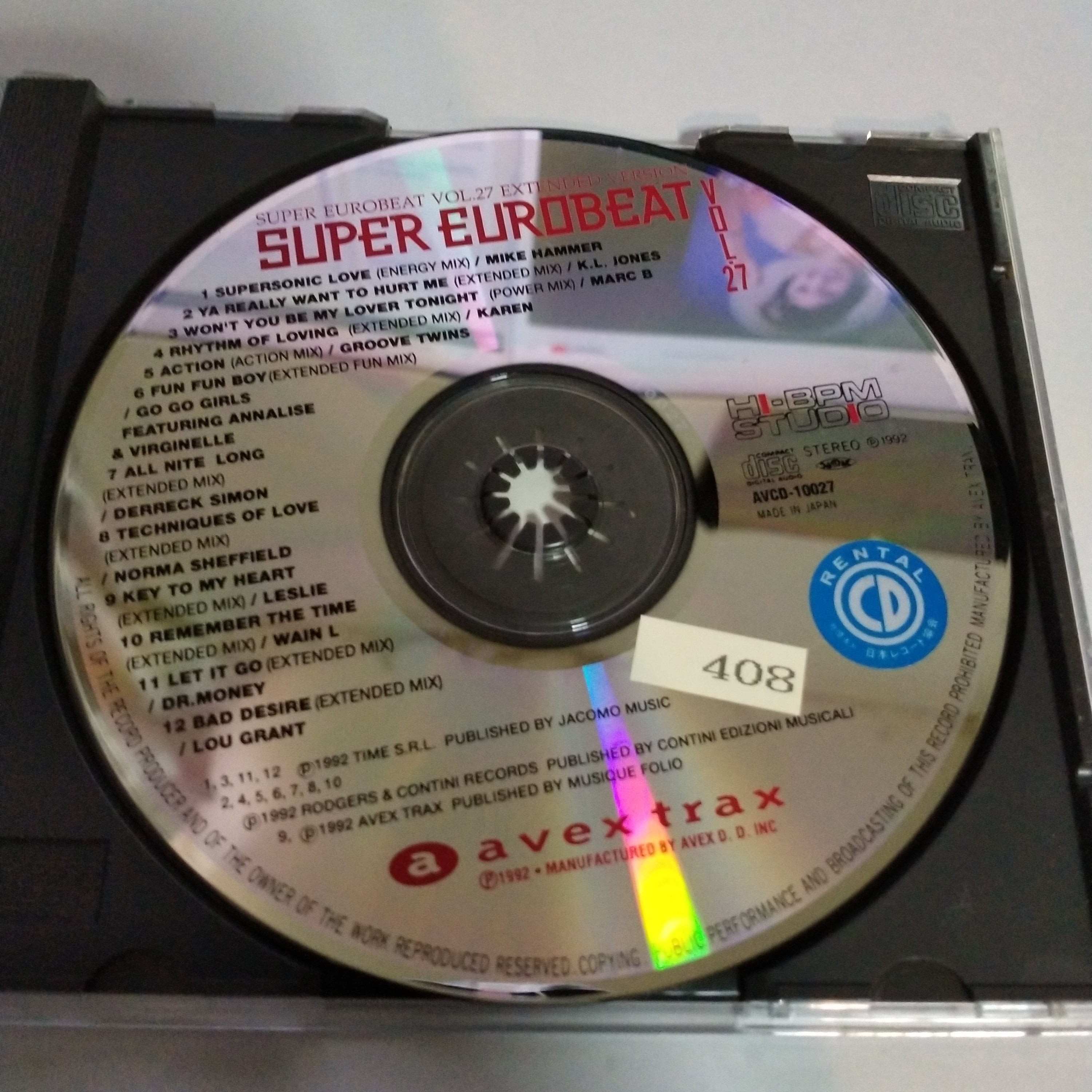 Buy Various : Super Eurobeat Vol. 27 - Extended Version (CD