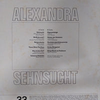 แผ่นเสียง Alexandra - Sehnsucht Vinyl VG+
