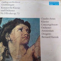 แผ่นเสียง Ludwig van Beethoven - Claudio Arrau, Concertgebouworkest, Bernard Haitink - Konzert Für Klavier Und Orchester Nr. 5 Es-dur Op. 73 Vinyl VG+