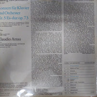 แผ่นเสียง Ludwig van Beethoven - Claudio Arrau, Concertgebouworkest, Bernard Haitink - Konzert Für Klavier Und Orchester Nr. 5 Es-dur Op. 73 Vinyl VG+