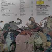 แผ่นเสียง Sergei Prokofiev · Camille Saint-Saëns · Loriot · Karlheinz Böhm · Alfons & Aloys Kontarsky · Wiener Philharmoniker · Karl Böhm - Peter Und Der Wolf / Der Karneval Der Tiere Vinyl VG+