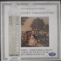 แผ่นเสียง Johann Sebastian Bach - Jaap Schröder, Christopher Hirons, The Academy Of Ancient Music, Christopher Hogwood - Violin Concertos 1 & 2 / Concerto For 2 Violins Vinyl NM or M-