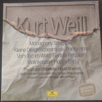 แผ่นเสียง Kurt Weill - London Sinfonietta, David Atherton - Mahagonny Songspiel, Kleine Dreigroschenmusik, Pantomime, Vom Tod Im Wald, Berliner Requiem, Violinkonzert, Happy End Vinyl NM or M- Boxset, 3 LPs
