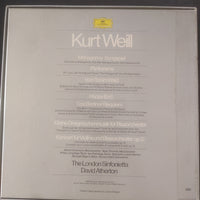 แผ่นเสียง Kurt Weill - London Sinfonietta, David Atherton - Mahagonny Songspiel, Kleine Dreigroschenmusik, Pantomime, Vom Tod Im Wald, Berliner Requiem, Violinkonzert, Happy End Vinyl NM or M- Boxset, 3 LPs