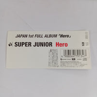 ซีดี Super Junior - Hero - Japan 1st Full Album CD VG+