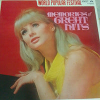 แผ่นเสียง Billy Vaughn - Memories Of Great Hits Vinyl VG+