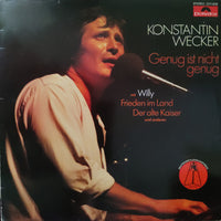 แผ่นเสียง Konstantin Wecker - Genug Ist Nicht Genug Vinyl VG+
