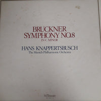 แผ่นเสียง HANS KNAPPERTSBUSCH - The Munich Philharmonic Orchestra - BRUCKNER SYMPHONY NO.8 Vinyl VG+ 2LPs