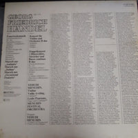 แผ่นเสียง Handel Yehudi Menuhin Menuhin Festival Orchestra – Feuerwerksmusik Violinkonzert · Doppelchoriges Orchesterkonzert B-dur Vinyl VG+