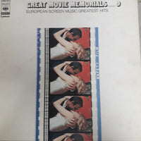 แผ่นเสียง Various - Great Movie Memorials European Screen Music Greatest Hits Vinyl VG+