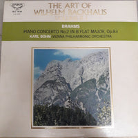 แผ่นเสียง Johannes Brahms, Wiener Philharmoniker, Karl Böhm, Wilhelm Backhaus - Piano Concerto No.2 Vinyl VG+
