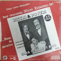 แผ่นเสียง Ricchi E Poveri - Sarà Perché Ti Amo Vinyl VG+