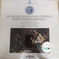 แผ่นเสียง J.S.Bach - Les Quatre Sonates Pour Violon Et Basse Continue Bwv1021-4 Vinyl VG+