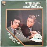 Dietrich Fischer-Dieskau, Daniel Barenboim : A Mozart Lieder Recital (LP)