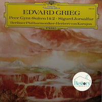 Edvard Grieg - Berliner Philharmoniker • Herbert von Karajan : Peer Gynt-Suiten 1 & 2 • Sigurd Jorsalfar (LP)