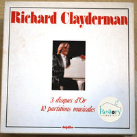 แผ่นเสียง Richard Clayderman - 3 Disques D'Or 10 Partitions Musicales Vinyl VG 3LPs
