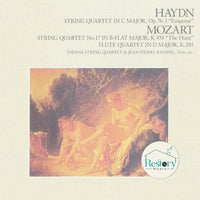 ซีดี Joseph Haydn, Wolfgang Amadeus Mozart, The Vienna String Quartet, Jean-Pierre Rampal - String Quartet In C Major No.7, Op.76-3 "Emperor" / String Quartet No.17 In B-Flat Major "The Hant" / Flute Quartet In D Major, K.285 CD VG+