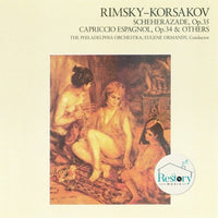 ซีดี Nikolai Rimsky-Korsakov - The Philadelphia Orchestra, Eugene Ormandy - Scheherazade, Op. 35 / Capriccio Espagnol, Op. 34 & Others CD VG+