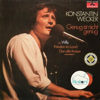 แผ่นเสียง Konstantin Wecker - Genug Ist Nicht Genug Vinyl VG+