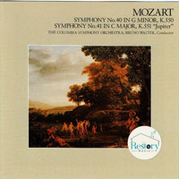ซีดี Wolfgang Amadeus Mozart, Bruno Walter, Columbia Symphony Orchestra - Symphony No.40 / Symphony No.41 "Jupiter" CD VG+