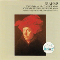 ซีดี Johannes Brahms - The Cleveland Orchestra, George Szell - Symphony No. 1 In C Minor, Op. 68 / Academic Festival Overture, Op. 80 CD VG+