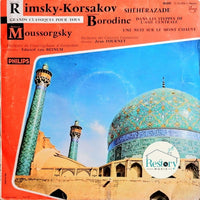 Nikolai Rimsky-Korsakov / Alexander Borodin / Modest Mussorgsky - Orchestre Des Concerts Lamoureux Direction : Jean Fournet / Concertgebouworkest Direction : Eduard van Beinum : Shéhérazade / Dans Les Steppes De L'Asie Centrale / Une Nuit Sur Le Mont Chauve (LP, Comp, Mono)