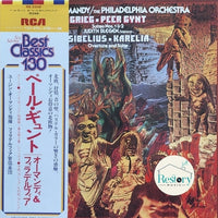 Edvard Grieg - Jean Sibelius - The Philadelphia Orchestra, Eugene Ormandy, Judith Blegen : Peer Gynt Suites Nos. 1 & 2 / Karelia Overture And Suite (LP, Album, RE)
