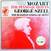 Wolfgang Amadeus Mozart – George Szell With Members Of Budapest String Quartet : The Piano Quartets (LP, Mono, RE)