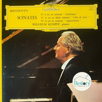 Ludwig van Beethoven - Wilhelm Kempff : Sonates (N°8 En Ut Mineur "Pathétique" / N°14 En Ut Dièse Mineur "Clair De Lune" / N°23 En Fa Mineur "Appassionata") (LP, Gat)