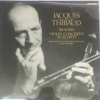 แผ่นเสียง Jacques Thibaud, Johannes Brahms - Orchestre De L'Association Des Concerts Pasdeloup, Jean Fournet - Violin Concerto In D, Op. 77 Vinyl VG+
