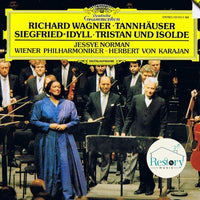 แผ่นเสียง Richard Wagner / Jessye Norman, Wiener Philharmoniker, Herbert von Karajan - Tannhäuser, Siegfried-Idyll, Tristan Und Isolde Vinyl VG+