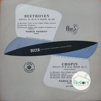 Ludwig van Beethoven / Frédéric Chopin, Wilhelm Backhaus : Sonata No. 30 In E Major, Op. 109 / Sonata In B Flat Minor, Op. 35 ("Funeral March") (LP, Mono)